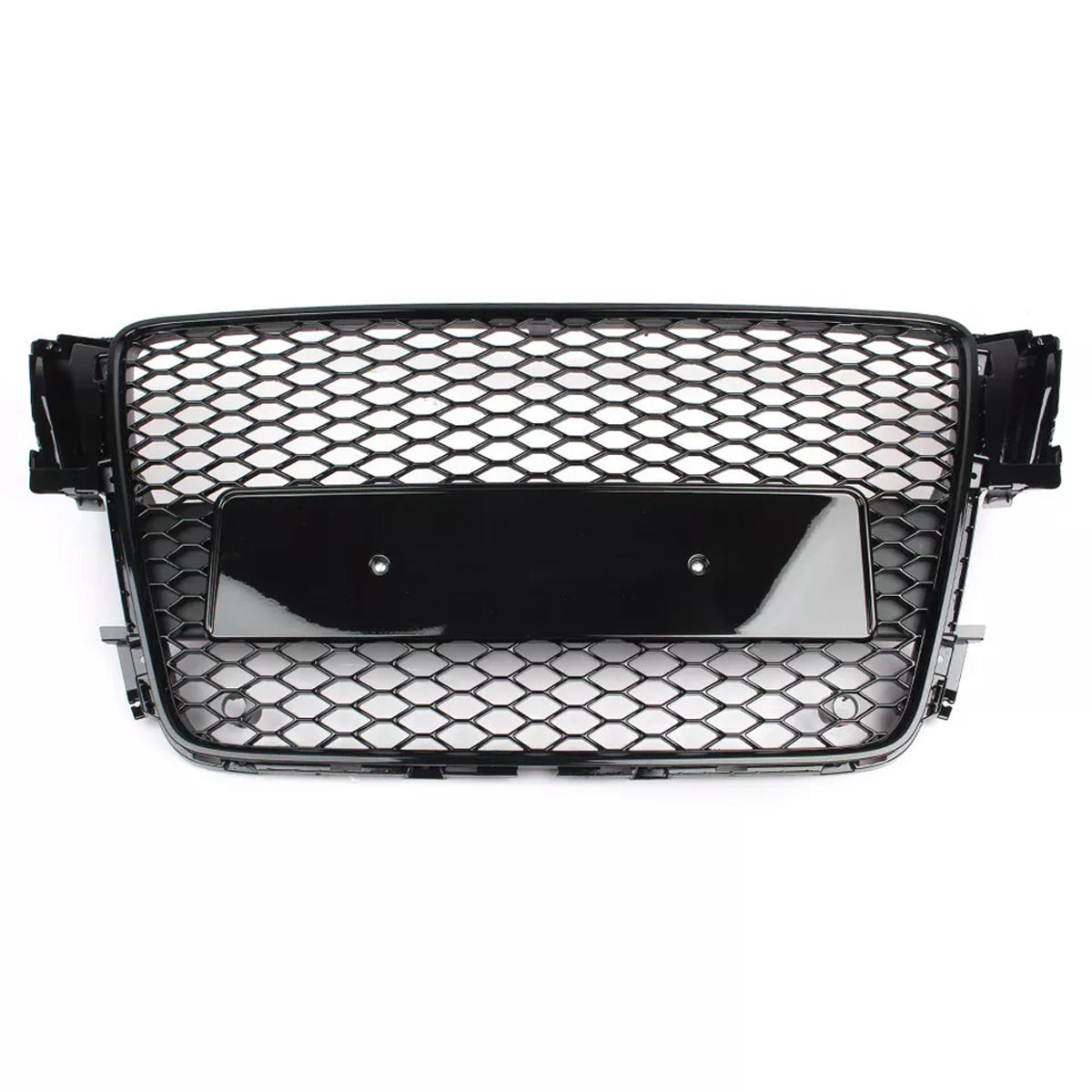 Bumper Grille Fit for A5 2008-2012 Honeycomb Grille with Gloss Black Body No Emblem