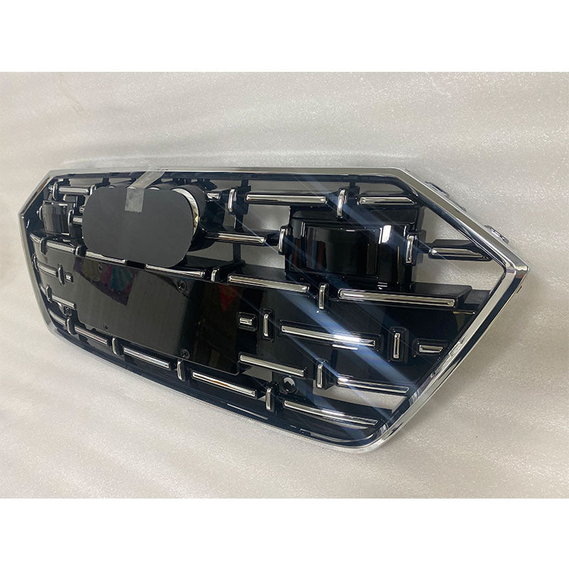Chrome Front Bumper Grille Fit for AD A7/A7L/S7 2019-2024 Cross Style
