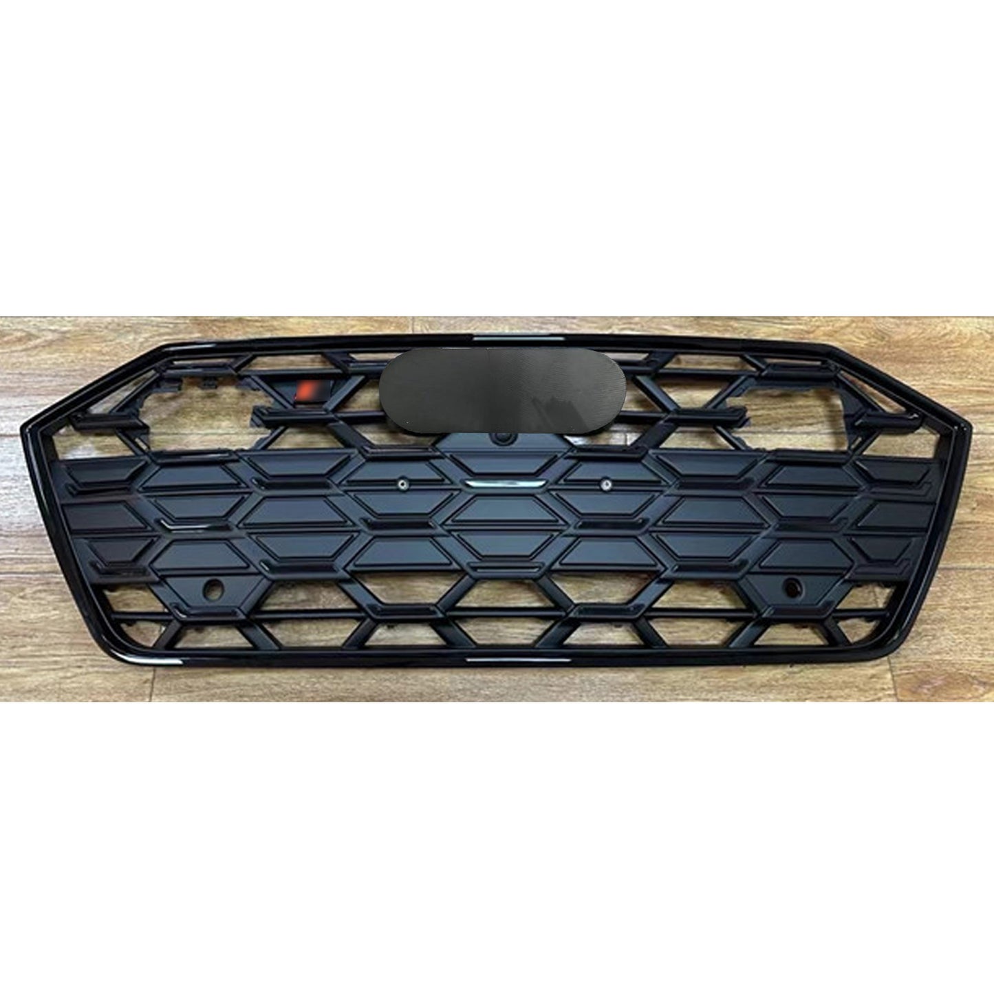 Front Bumper Grille Fit for AD A7/A7L/S7 2019-2024 Hexagon Style Grille Matte Black
