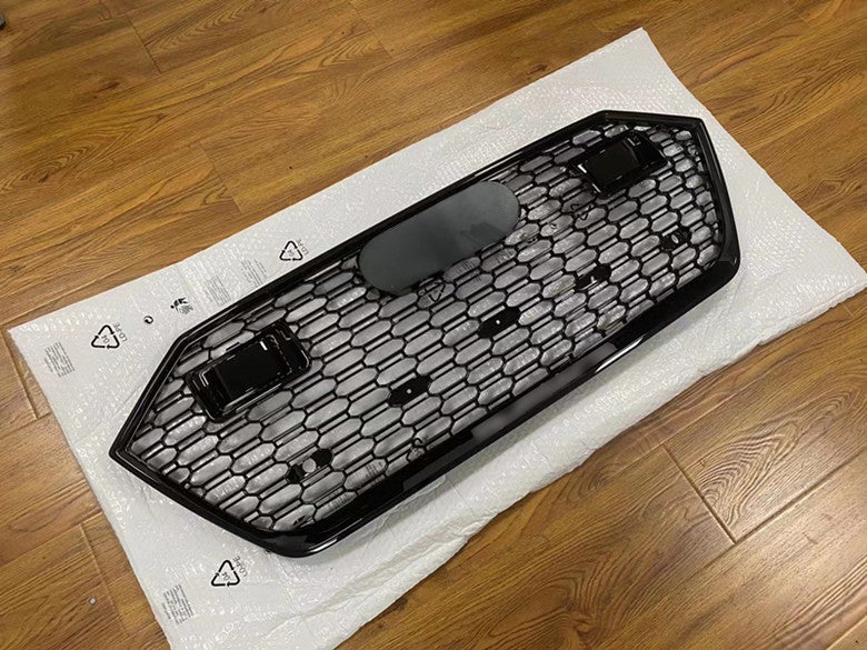 Front Bumper Grille Fit for AD A7/A7L/S7 2019-2024 Mesh Honeycomb Grille with ACC