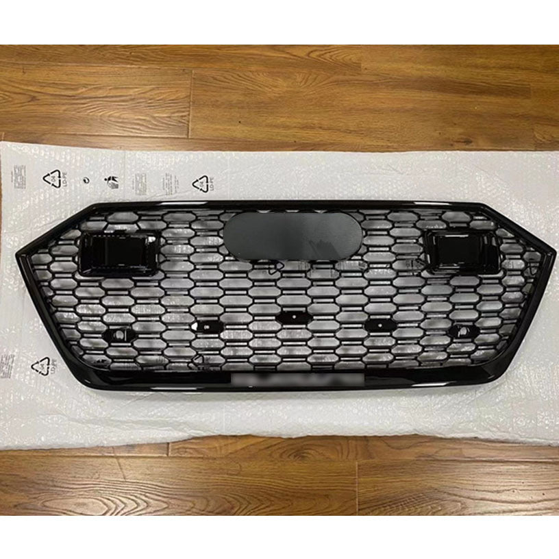 Front Bumper Grille Fit for AD A7/A7L/S7 2019-2024 Mesh Honeycomb Grille with ACC