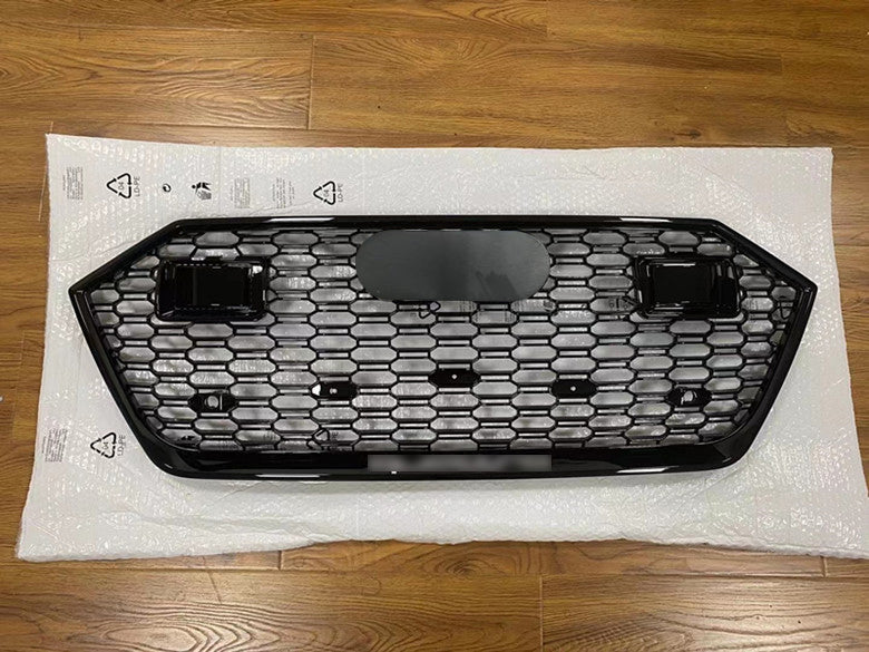 Front Bumper Grille Fit for AD A7/A7L/S7 2019-2024 Mesh Honeycomb Grille with ACC