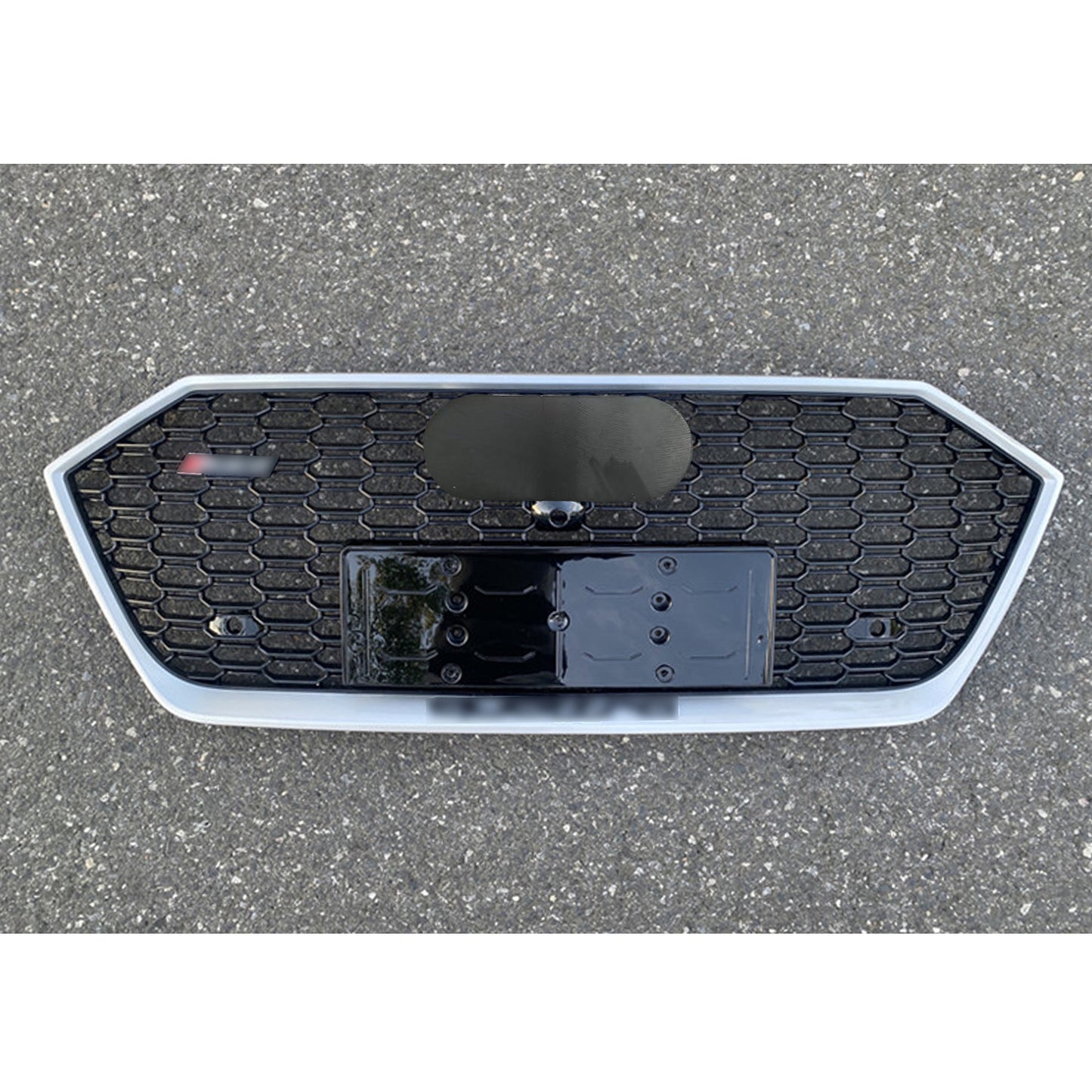 Chrome Front Bumper Grille Fit for AD A7/A7L/S7 2019-2024 Mesh Honeycomb Grille