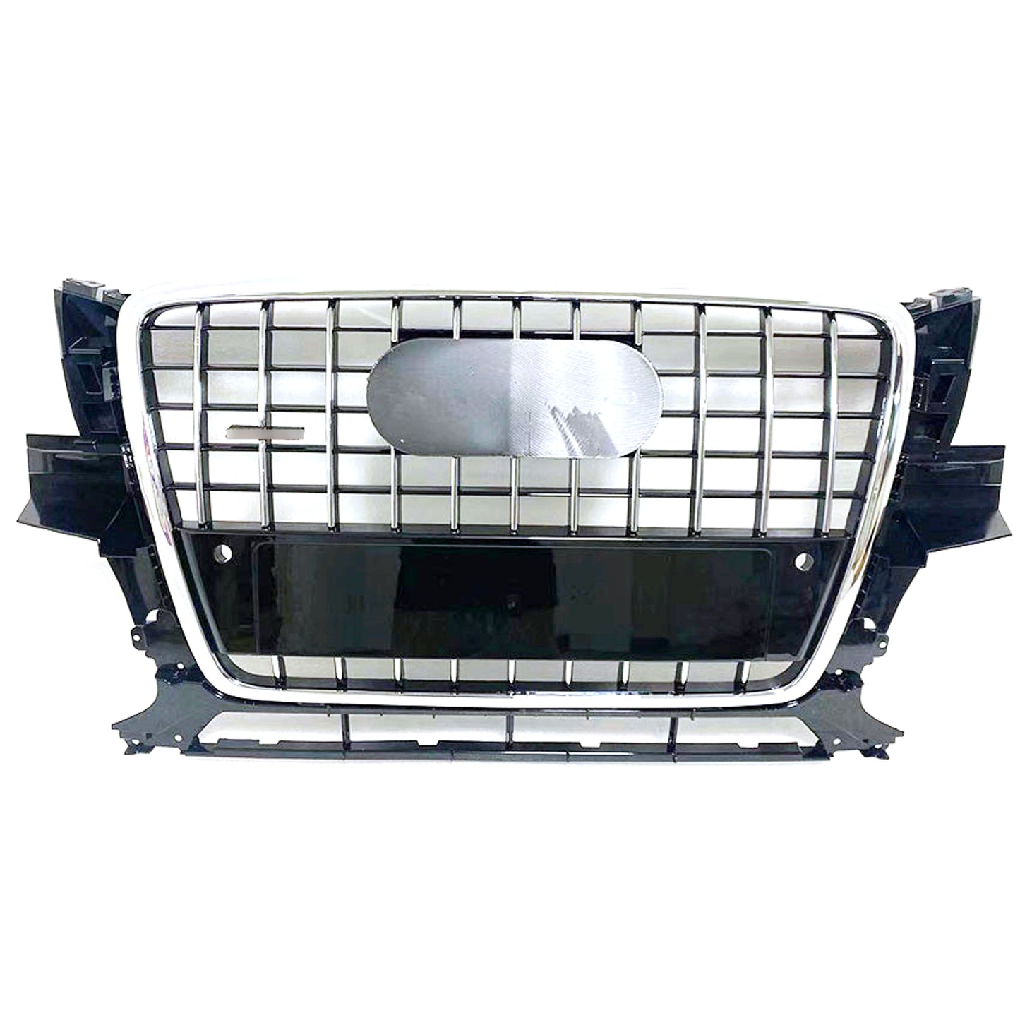 Chrome Bumper Grille Fit for AD Q5 RSQ5 2009-2012 Grill Grille Grey Body
