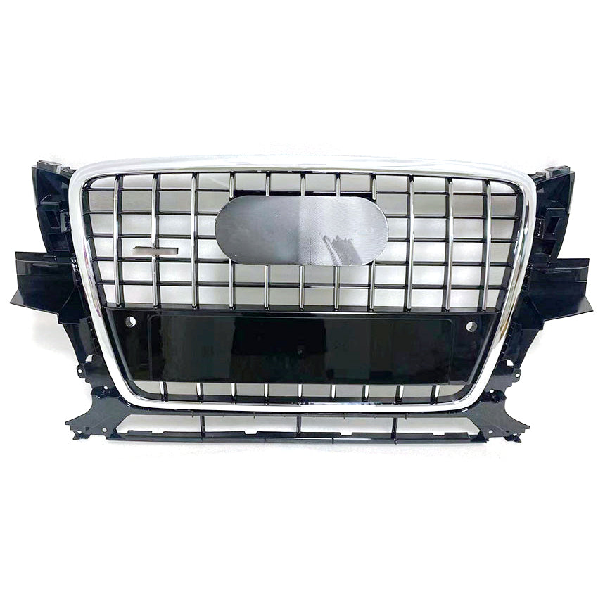 Chrome Bumper Grille Fit for AD Q5 RSQ5 2009-2012 Grill Grille Grey Body