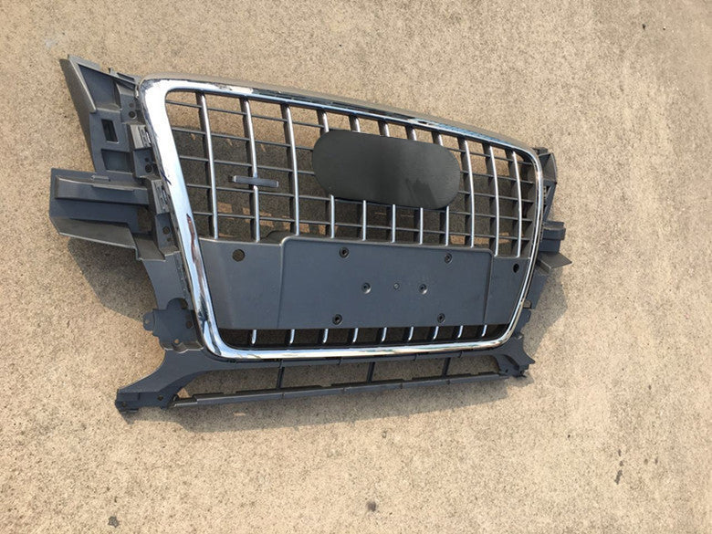 Chrome Bumper Grille Fit for AD Q5 RSQ5 2009-2012 Grill Grille Grey Body