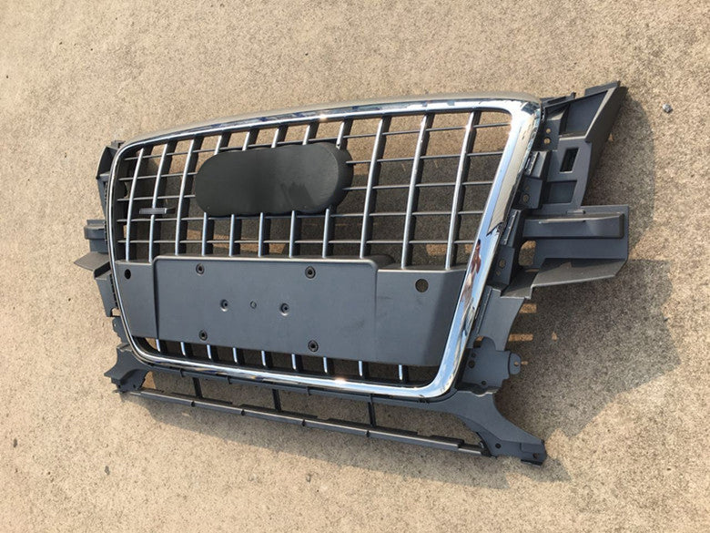 Chrome Bumper Grille Fit for AD Q5 RSQ5 2009-2012 Grill Grille Grey Body