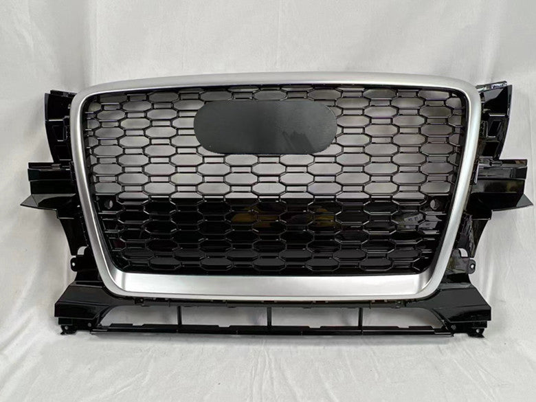 Chrome Bumper Grille Fit for AD Q5 RSQ5 2009-2012 Mesh Honeycomb Grille