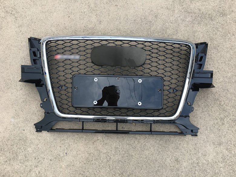 Chrome Bumper Grille Fit for AD Q5 RSQ5 2009-2012 Mesh Honeycomb Grille