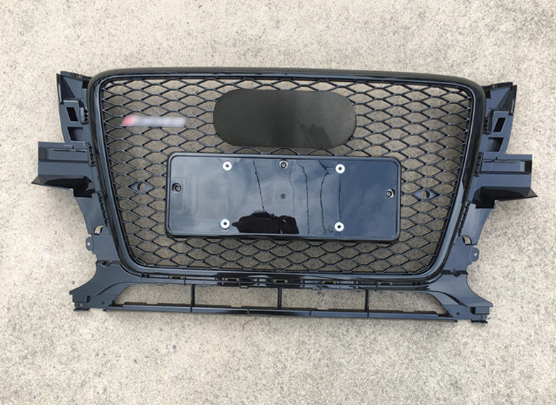 Front Bumper Grille Fit for AD Q5 RSQ5 2009-2012 Mesh Honeycomb Grille Gloss Black