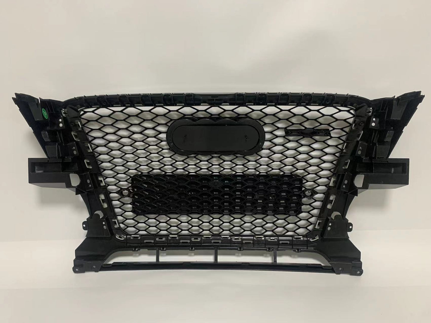 Front Bumper Grille Fit for AD Q5 RSQ5 2009-2012 Mesh Honeycomb Grille Gloss Black
