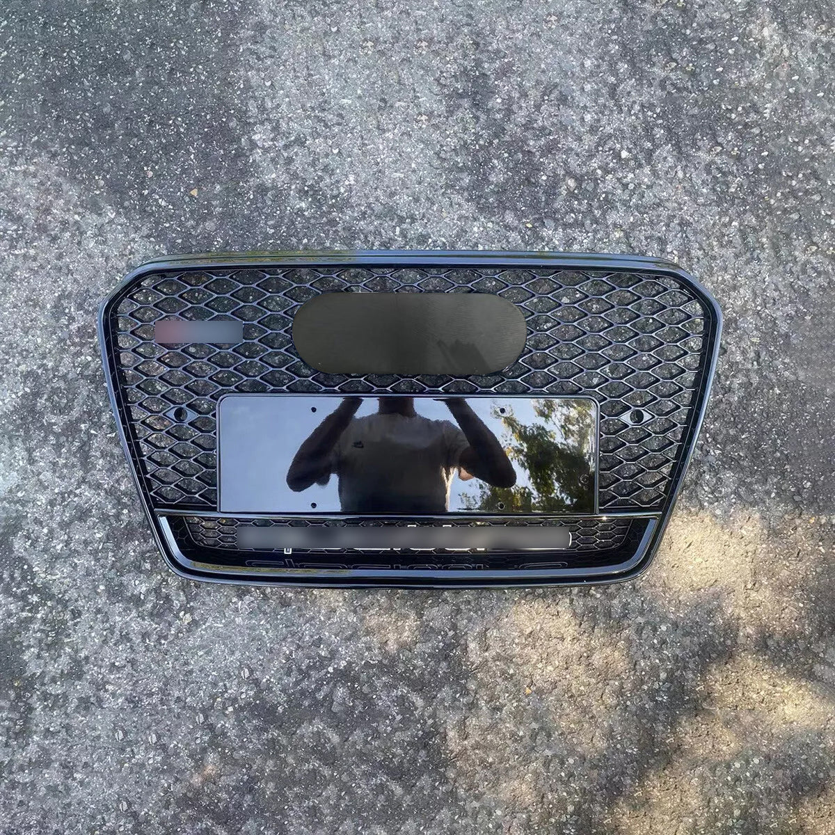 Bumper Grille Fit for A D A5 2013-2016 Honeycomb Grille with Gloss Black Body