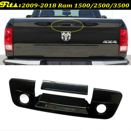 For 2010-2018 Ram 1500+2500+3500 HD Blackout Tape On Tailgate Covers W/ Cam Hole