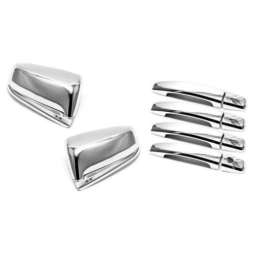 For 2013 2014 2015 Chevy Malibu Sedan Chrome Side Mirrors+Door Handle Covers