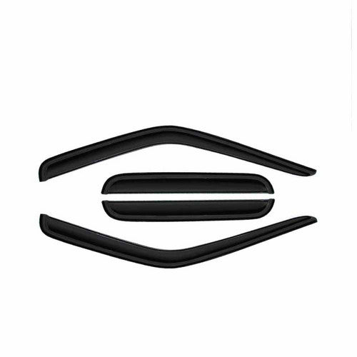 For 1998-2004 Nissan Frontier Crew Smoke Window Visor+Sunroof Rain Deflector 5PC