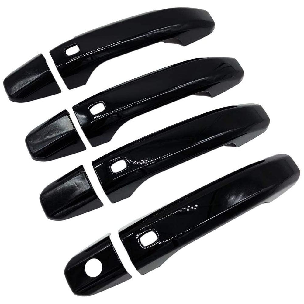 For 2014-2019 Chevrolet Silverado&GMC Sierra Black Door Handle Cover Overlay