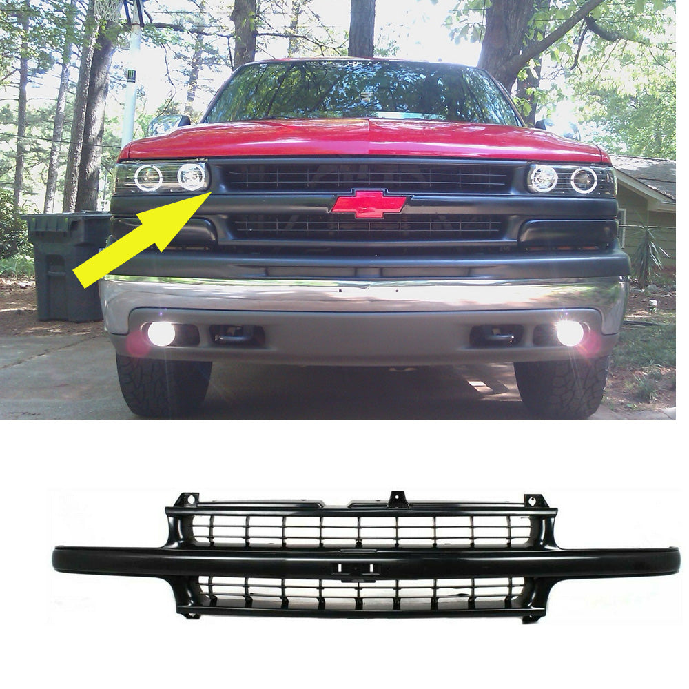 GRILLE PAINTABLE FOR 1999-2002 SILVERADO 1500 LD 00-06 SUBURBAN TAHOE Z71
