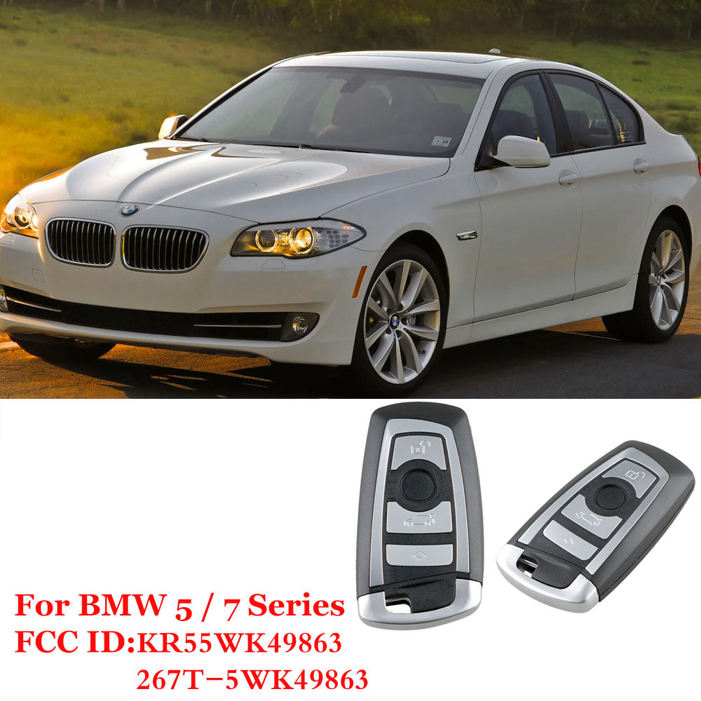 2pcs New Keyless Entry Remote Key Fob Replacement For KR55WK49863 BMW 5 7 Series