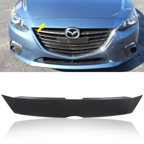 Primed Front Bumper Upper Grille Cover For 2014-2016 Mazda 3