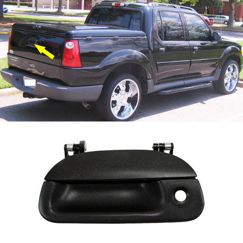 For 1997-2003 Ford F-150 W/ Keyhole Tailgate Lock Textured Black Tailgate Handle