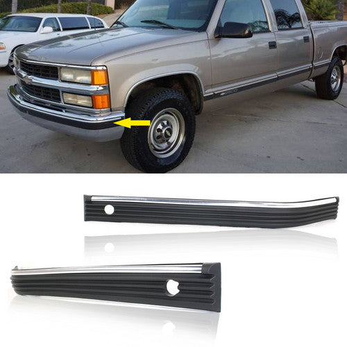 Bumper Trim For 1988-1998 Chevrolet C1500 Front Driver and Passenger Side