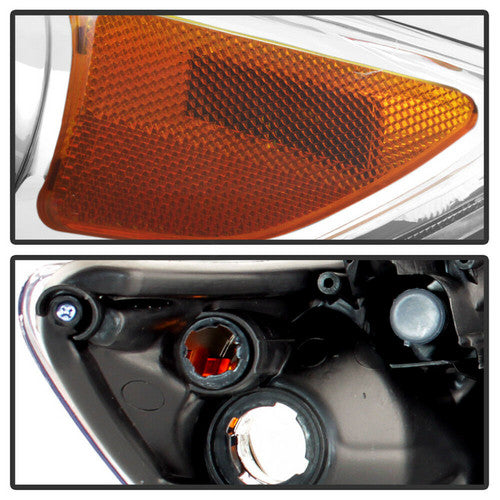 For 2011 2012 2013 Toyota Corolla Chrome Housing Headlight and Fog Lights Pair