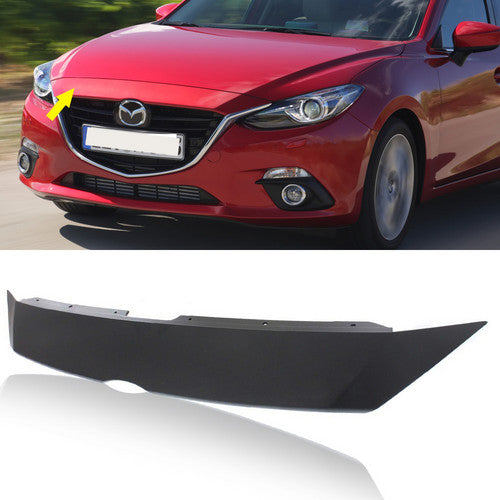Primed Front Bumper Upper Grille Cover For 2014-2016 Mazda 3