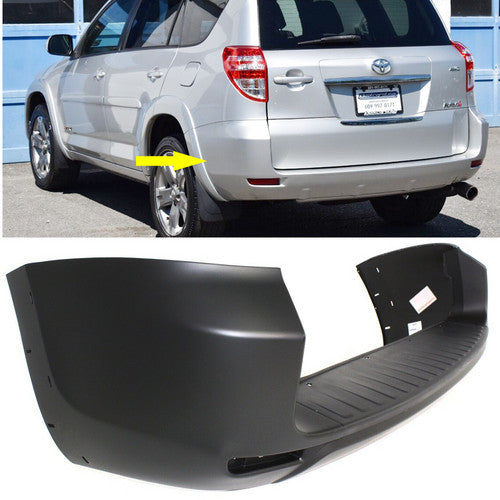 Bumper Cover For 2009-2012 Toyota RAV4 Rear Primed Bumper Extension