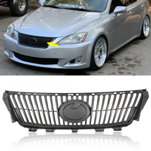 Front bumper Upper Grille Grill Gray For 2009 2010 Lexus IS250 IS350