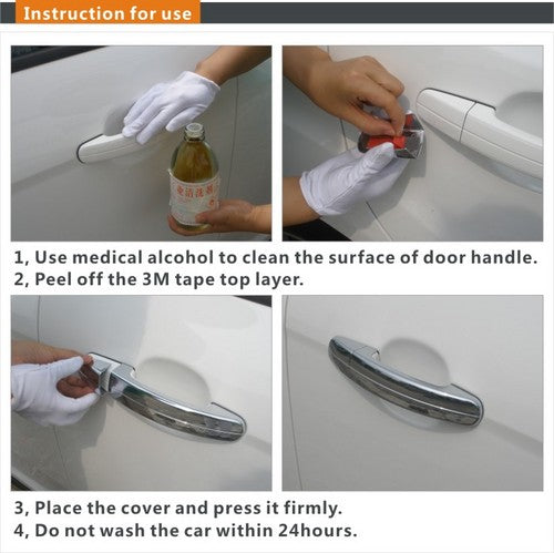 Chrome Door Handle Covers For Mitsubishi Outlander 2003 2004 2005 2006