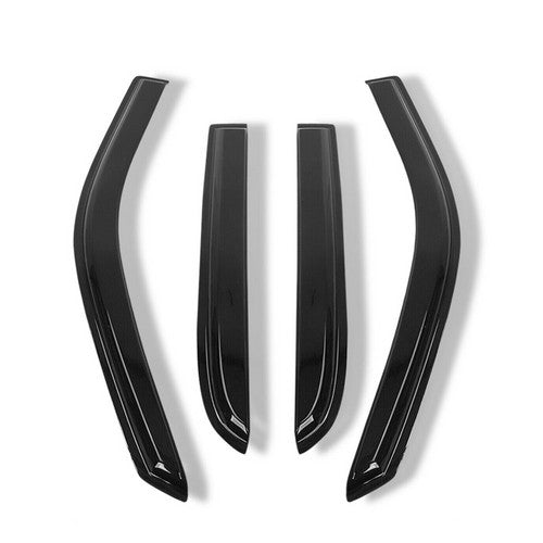 Smoked Dark Tinted Side Window Deflector Vent Guard Set