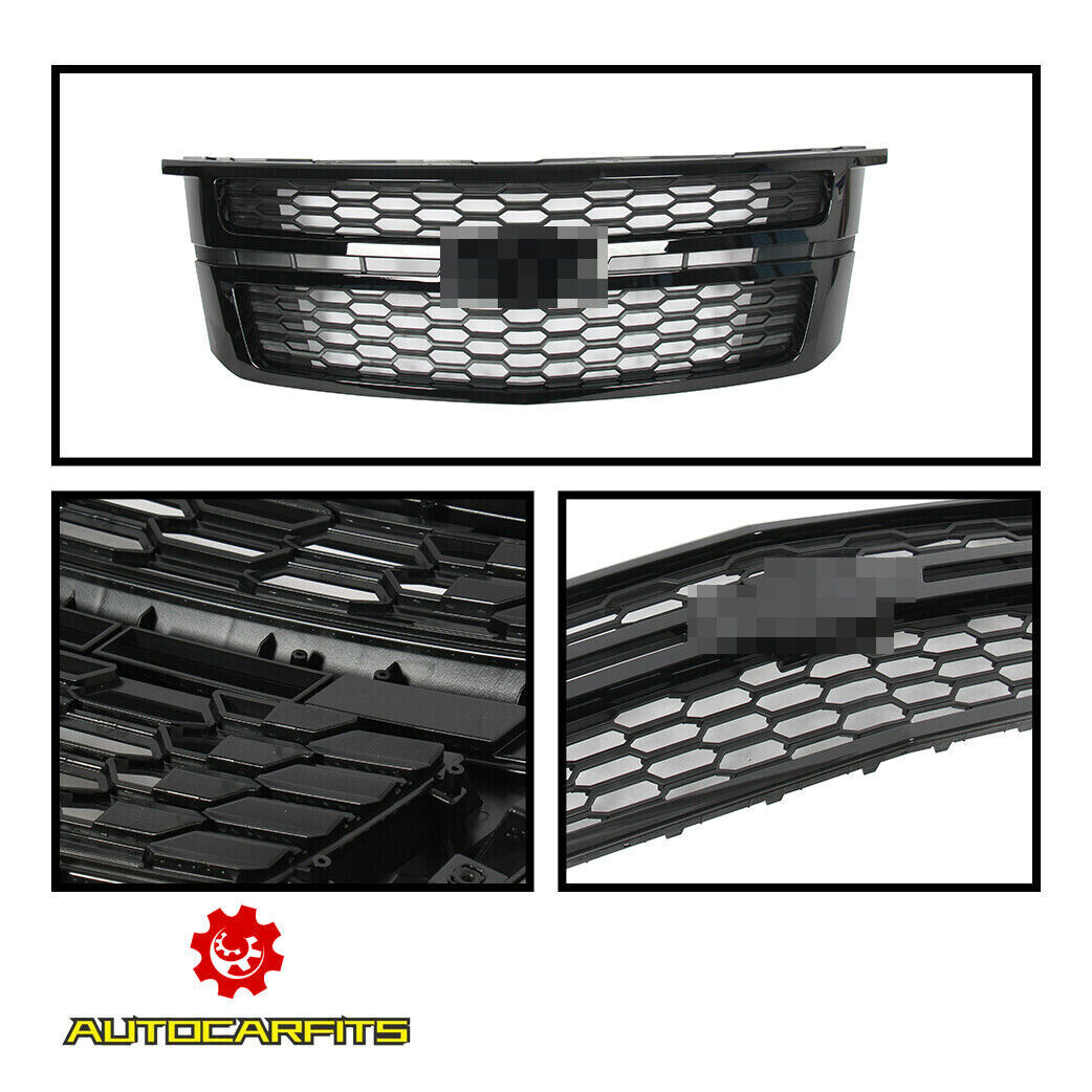Fit 2015-2020 Chevy Tahoe Suburban LS LT Front Upper Grille Assembly Black
