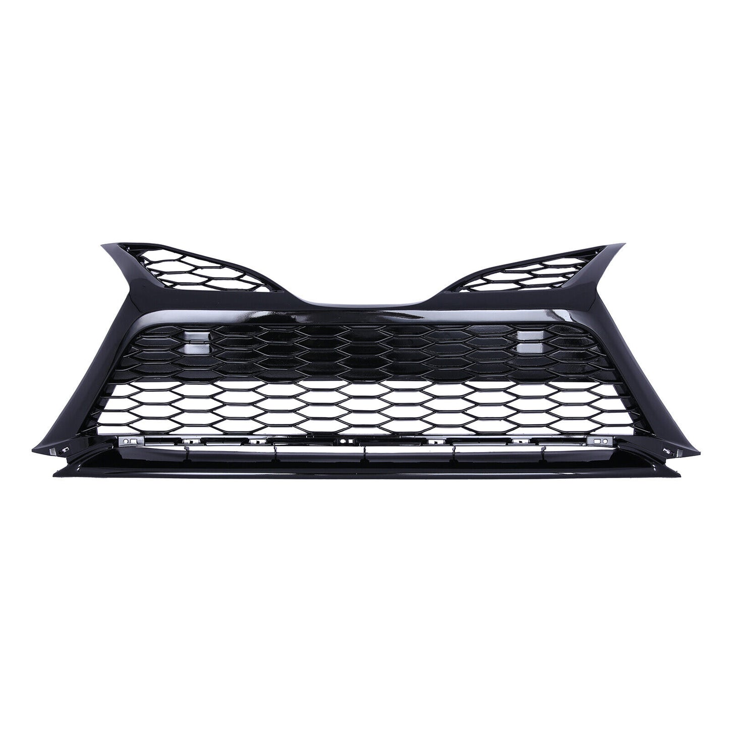 Front Lower Grille Glossy Black W/O Radar Hole Fit 2021-2022 Toyota Camry SE XSE