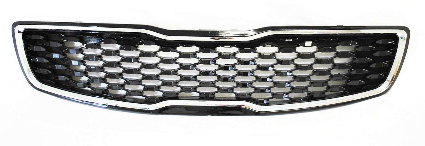 For 2017 2018 Kia Forte5 Hatchback EX LX Front Chrome Upper Bumper Grille Grill