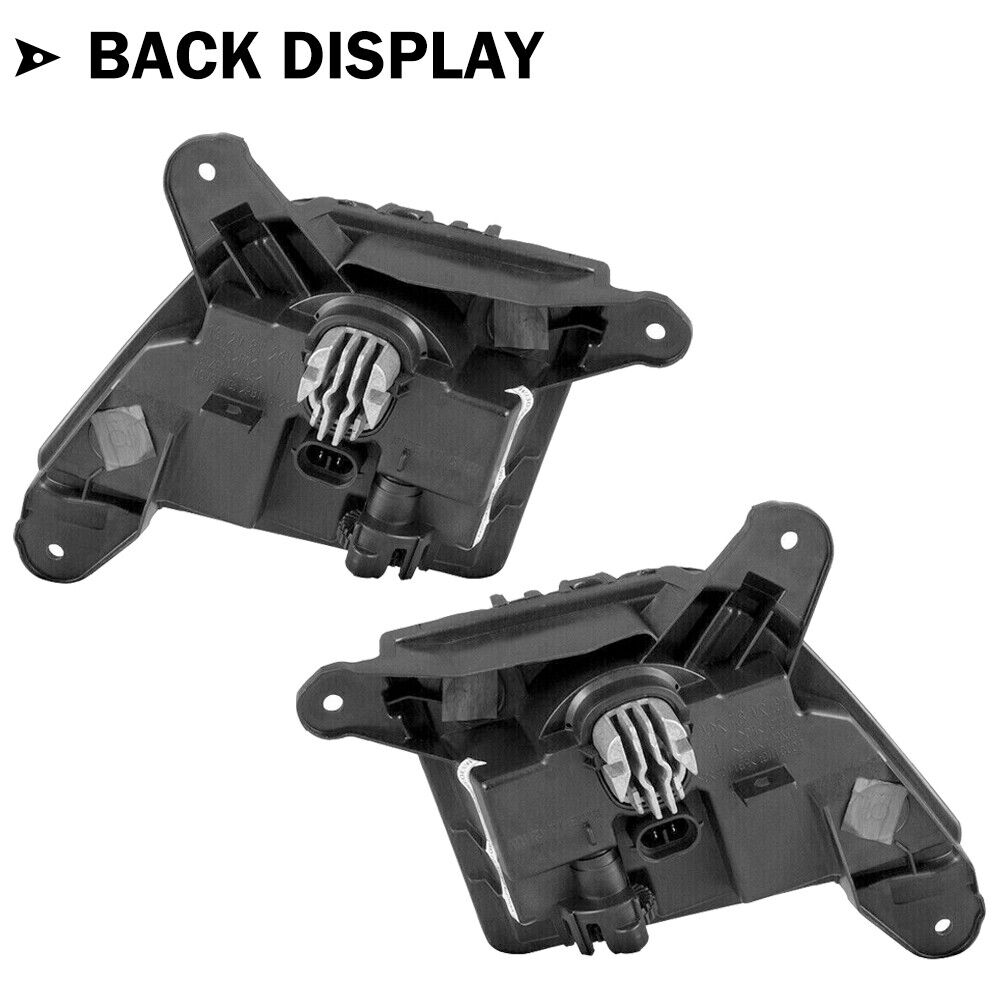 For 2019 2020 2021 2022 Chevy Silverado 1500 2500 LED Fog Lights Lamps Pair