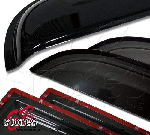 5pcs JDM Outside Mount Visor Rain Top Deflector 3mm Sunroof Mazda 2 Mazda2 11-14