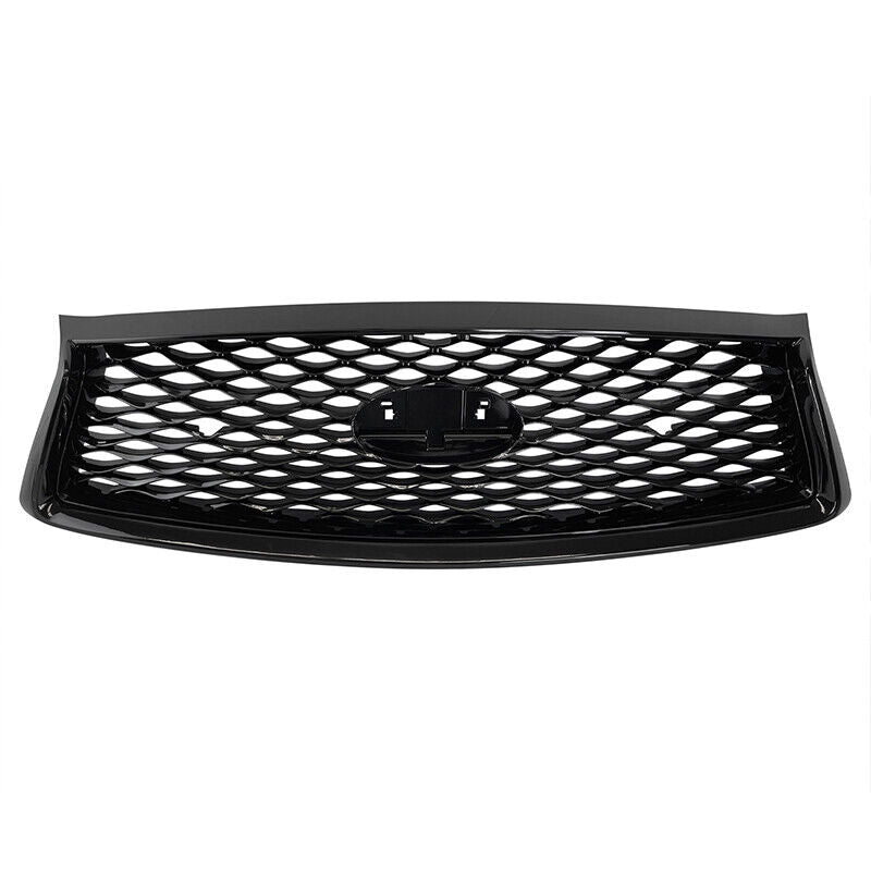 For 2018 2019 2020 2021 2022 Infiniti Q50 Front Upper Gloss Black Grille Grill