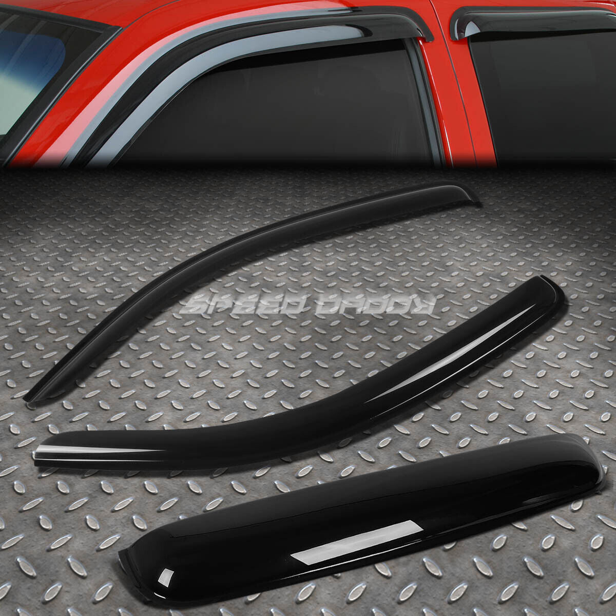 Smoke Tint Window+Sun/Moon Roof Visor/Wind Deflector For 05-14 Tacoma Ext Cab