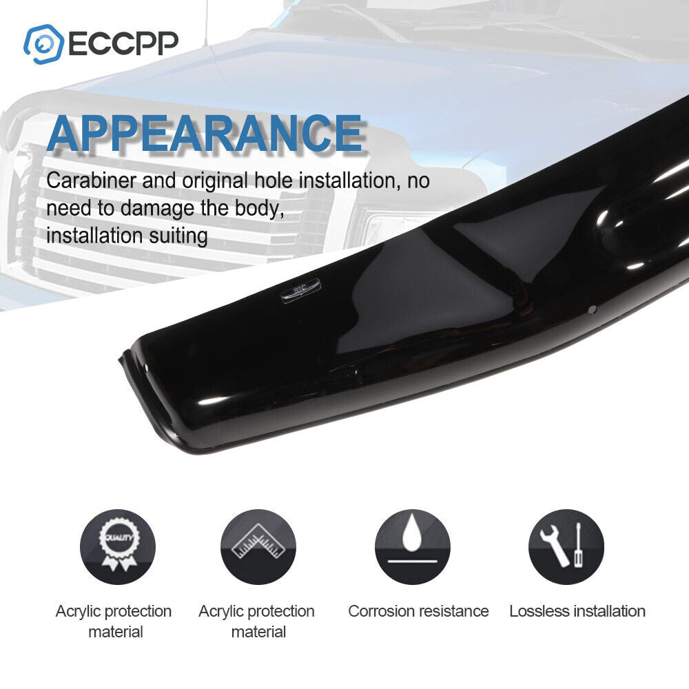 1PCS Fits 2005-2018 Nissan Frontier Front Bug Shield Hood Deflector Stone Guard