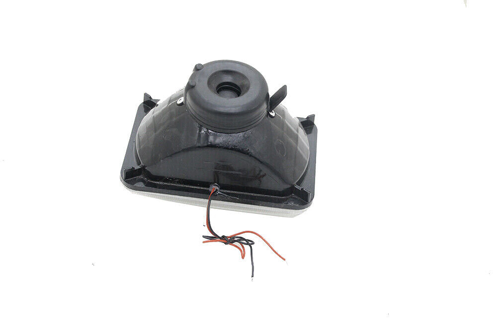 4x6"Yellow CCFL Halo Clear Lens Diamond Cut Sealed Beam Projector Headlight Pair