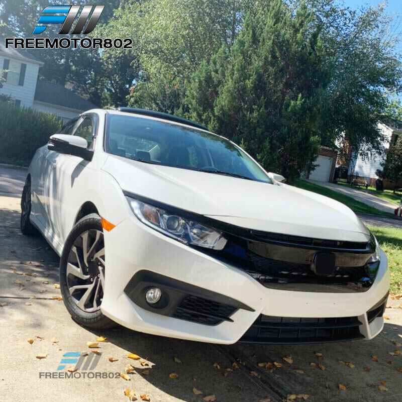 Fits 16-21 Honda Civic FK8 10th Gen Front Bumper Grille Hood Mesh Type R Style