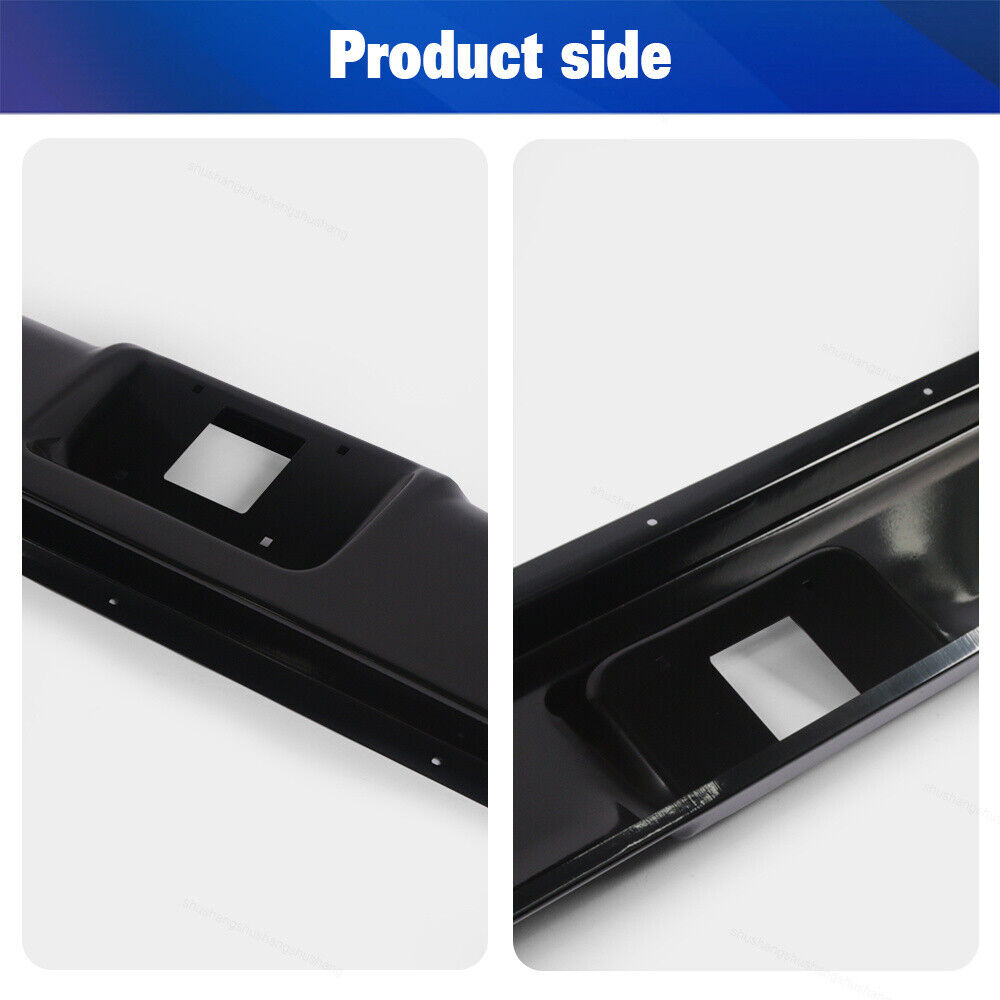 Rear Bumper Roll Pan W/ License Lamp For 99-07 Silverado Sierra Fleetside Pickup