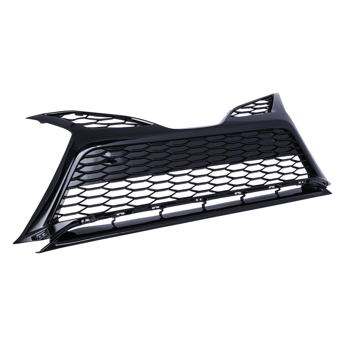 Front Lower Grille Glossy Black W/O Radar Hole Fit 2021-2022 Toyota Camry SE XSE