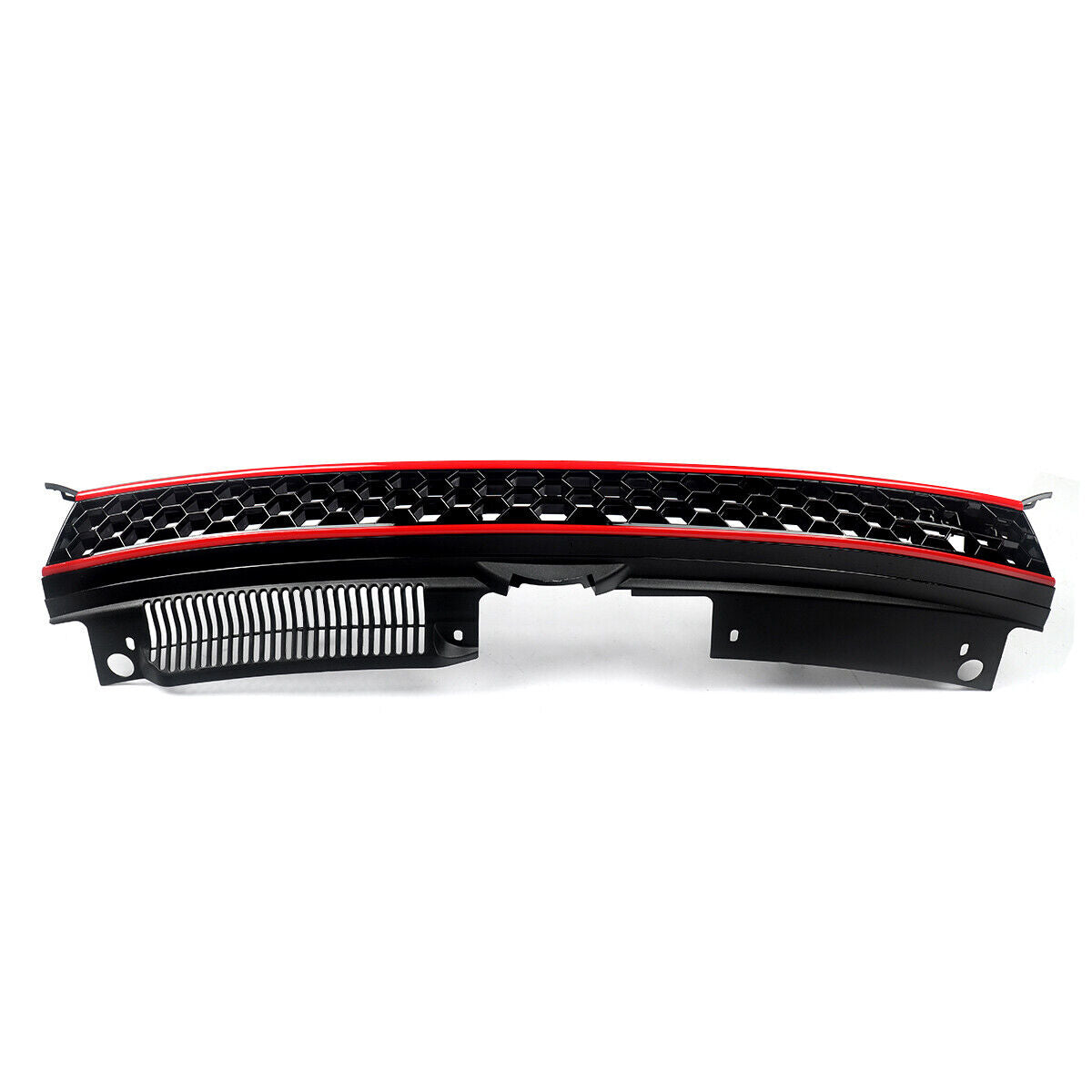 For VW MK6 Golf GTI 2010-2014 Badgeless Honeycomb Mesh Grille Replace Black+Red