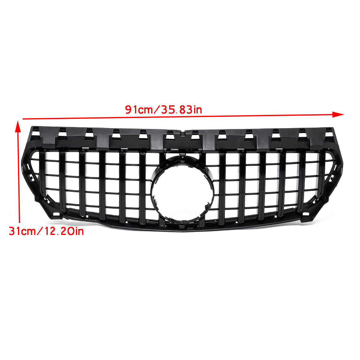 GT-R Style Front Grille Grill For 2013-2016 Benz W117 CLA200 CLA250 CLA35 AMG
