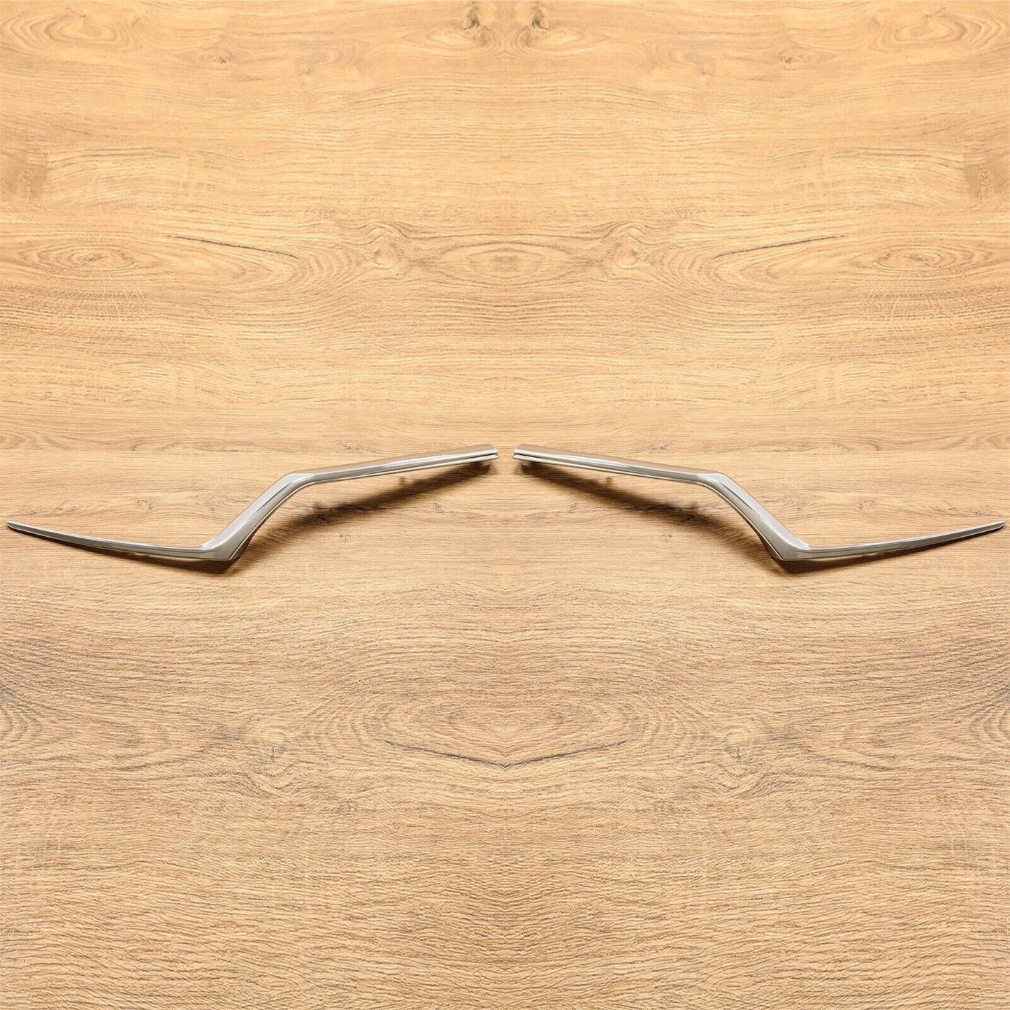 For 2017-2019 Honda CRV CR-V Chrome Trim Grille Headlight Molding Pair