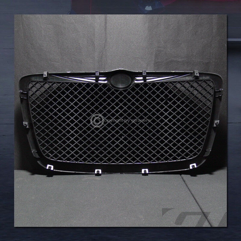 For 2004/2005-2010 Chrysler 300 300C Black Mesh Front Hood Bumper Grill Grille