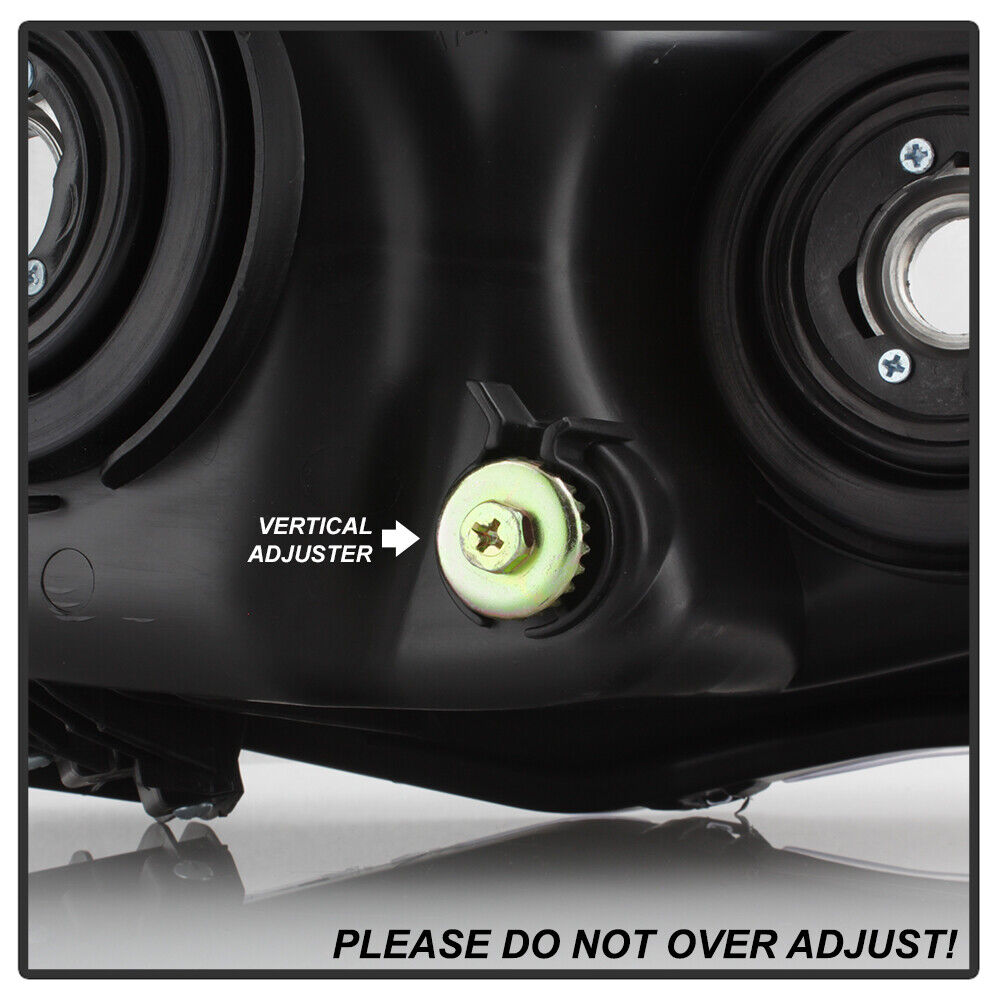 For 2011 2012 2013 Toyota Corolla Black Headlights lamps Replacement Left+Right