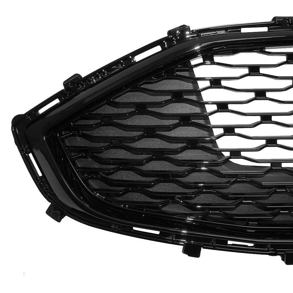 For 2019 2020 Ford Fusion ABS Front Bumper Grille Replacement Glossy Black Mesh
