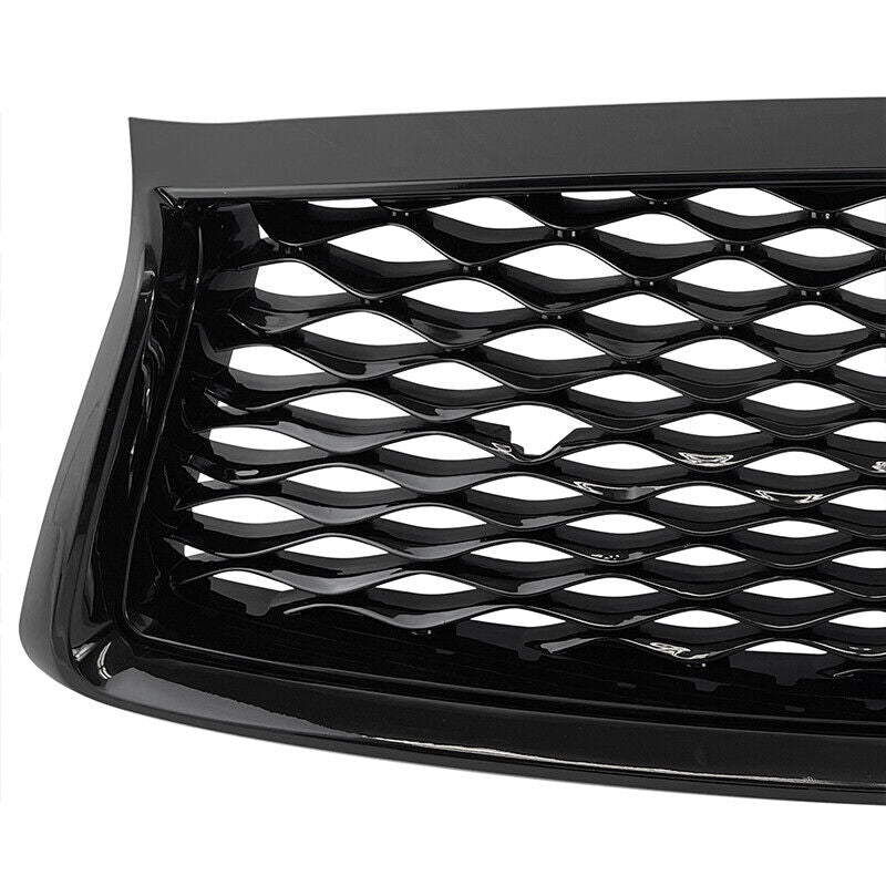 For 2018 2019 2020 2021 2022 Infiniti Q50 Front Upper Gloss Black Grille Grill